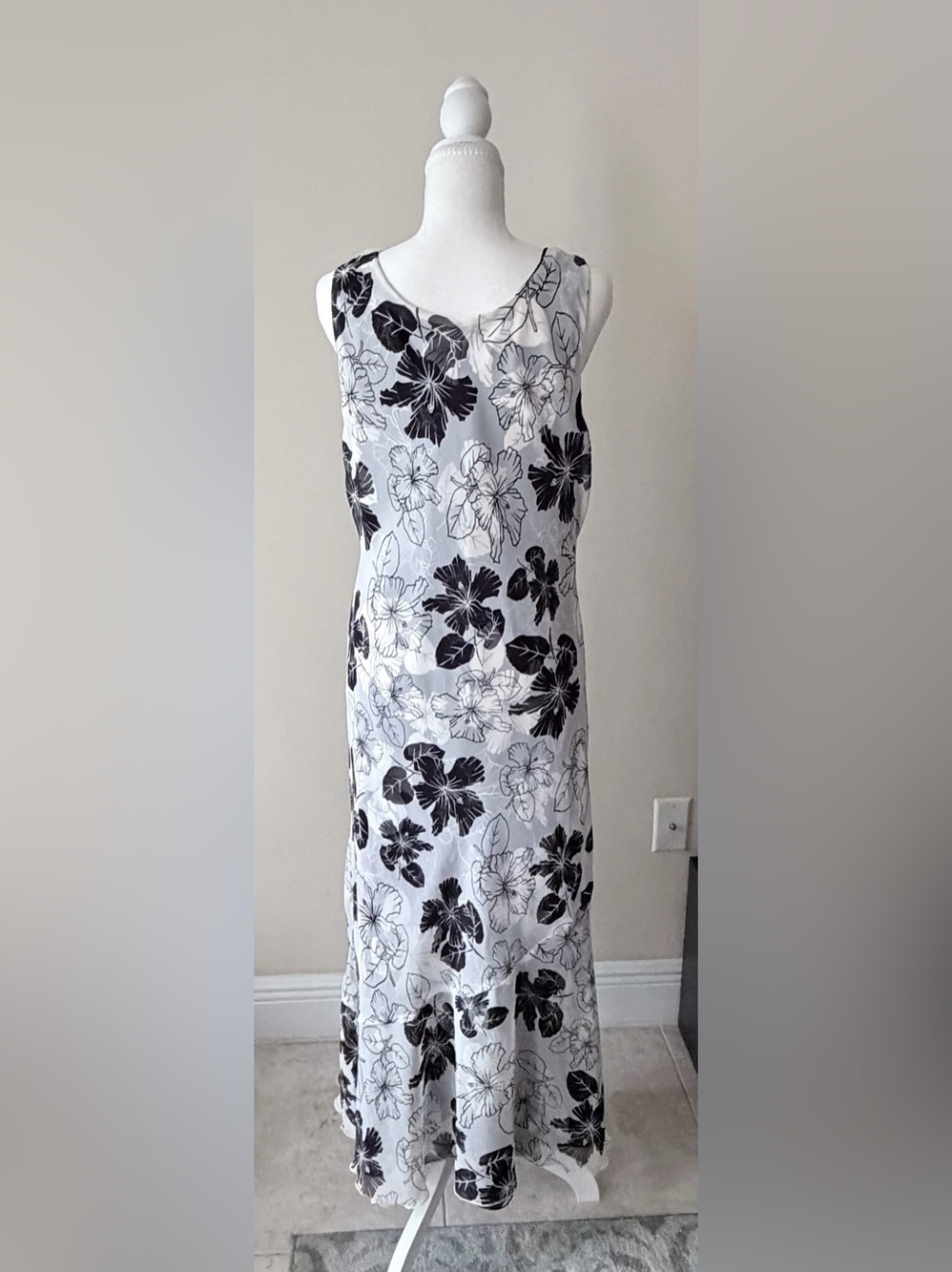 Dana Kay 2-Piece Tropical Floral Dress & RuffleSet - Size 12 (Fits Small) - Picture 4 of 9